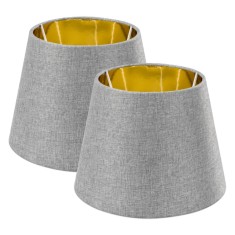 Set 2 Abajururi, E27, Gri/Alb, Navaris, 53997.22.40