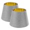 Set 2 Abajururi, E27, Gri/Alb, Navaris, 53997.22.40