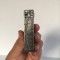 Vaza miniatura, metal, 7 cm, lalea incrustata, A.E.W. Made in England
