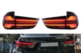 Set de lumini spate LED de tuning cu stilizare G05 LCI, potrivit pentru BMW X5 F15 2013-2018, stanga si dreapta, baza fumurie rosie Performance AutoTu