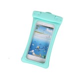 Husa subacvatica matte cushion waterproof flippy, snowproof, universala, cu snur, pentru telefon sau documente, verde menta