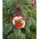 Set 6 decoratiuni cu imagini de Craciun