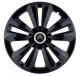 Cumpara ieftin Set 4 Capace Roti, potrivite jantelor de R15, pentru Citroen, model terra negru, Autohelix MSA