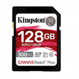 Cumpara ieftin Card de Memorie SDHC Kingston Canvas React Plus 128Gb, Class 10