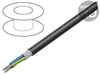 Cablu HELUTHERM&amp;reg; 145 MULTI 3G0,75mm2 flexibil negru foto