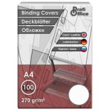 Coperta indosariere A4 ProfiOffice, carton alb, imitatie piele, 270g/mp, top cu 100 coli
