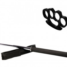 Set baston telescopic 65 cm argintiu + box negru 0.5 cm grosime