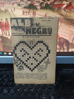 Alb și Negru, Magazin rebusist, anul II no. 59, 3 mar. 1940, București, 089 foto