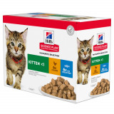 Hill&amp;#039;s Science Plan Feline Kitten Pui &amp;amp; Pește de Ocean 12 x 85g, Hill&#039;s