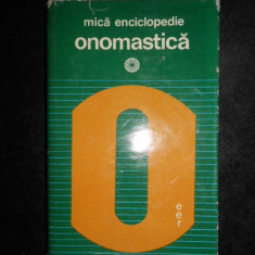 Christian Ionescu - Mica enciclopedie onomastica (1975, editie cartonata)