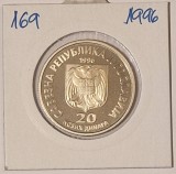 Yugoslavia, Iugoslavia, Jugoslavia, 20 New Dinars 1996, KM#169, Nikola Tesla