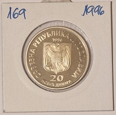 Yugoslavia, Iugoslavia, Jugoslavia, 20 New Dinars 1996, KM#169, Nikola Tesla foto