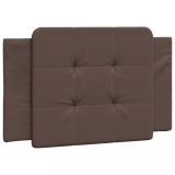 Cumpara ieftin Perna pentru tablie pat, Zadar, maro, 80 cm, piele artificiala