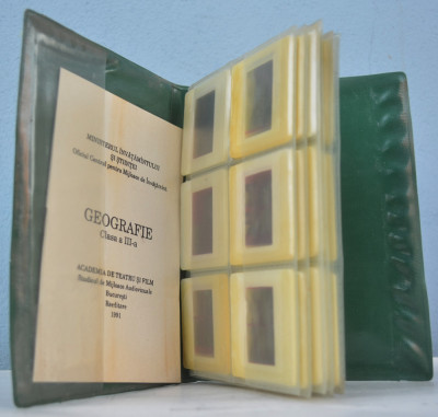 lot 42 diapozitive RSR - Geografie clasa a III- a 1991 foto