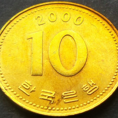 Moneda 10 WON - COREEA de SUD, anul 2000 *cod 75 A = A.UNC