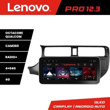 Navigatie Kia Rio 2011-2014 K-rio-11 Lenovo PRO 4+64 12.3 inch qled android 4G DSP gps internet C CarStore Technology