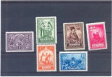 RO-214=ROMANIA 1929=Lp 82 UNIREA TRANSILVANIEI-Serie de 6 timbre cu SARNIERA, Nestampilat