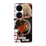 Husa compatibila cu Huawei Nova Y70 model Boku no hero Bakugou Katsuki, Silicon, TPU, Viceversa, Transparent, Carcasa