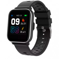 Ceas activity tracker Denver SW-165, Display IPS 1.4inch, Bluetooth, Bratara Silicon, Rezistent la apa IP68, Android/iOS (Negru)