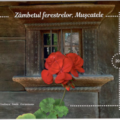 Album filatelic, Zambetul ferestrelor, muscatele 2017, Romania, nest.