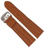 Cumpara ieftin Curea Ceas &bdquo;Sand Shark&rdquo; WZ2898 &ndash; Piele Veritabil? de Rechin, Maro Deschis (12mm - 22mm)