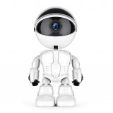 Camera IP Robot Techstar&reg; Fredi Cloud, Home Security, Robot Smart, Auto Tracking, Dual Audio, Aplicatie P2P