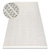 Covor buclă țesut plat NANO FH72A Melange alb 200x290 cm poliester