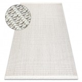 Covor NANO FH72A Melange, buclă, țesut plat alb, 140x190 cm