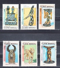 A12 S3 8 - Timbre foarte vechi - Guineea Bissau - arta populara