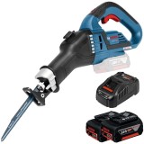 Bosch GSA 18V-32 + 1600A00B8J - Fierastrau sabie + Set 2 acumulatori si incarcator Li-Ion 18 V 5 Ah