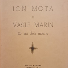 ION MOTA SI VASILE MARIN 25 ANI DELA MOARTE EDIT CARPATII MADRID 1963 LEGIONAR