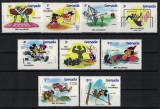GRENADA 1984 - Personaje Disney / serie completa MNH