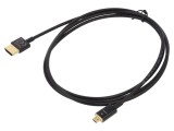Cablu HDMI micro HDMI DELOCK 1,5m negru 36AWG metalic 84782