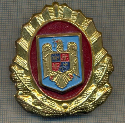 Y 1581 INSIGNA-MILITARA-EMBLEMA COIFURA- POMPIERI -PENTRU COLECTIONARI foto