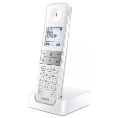 Telefon DECT Philips, ceas cu alarma, afisare ora, timp convorbire 16 ore, distanta 300 m