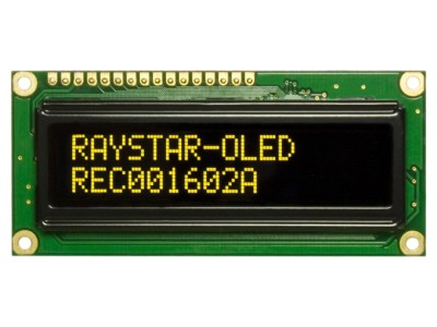 Display OLED alfanumeric 16x2 galben foto