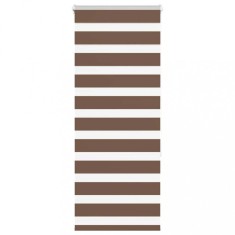 Jaluzea tip zebra maro latime tesatura 60,9 cm poliester