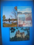 HOPCT LOT 3398 -3 CARTI POSTALE-SATUL PESTERA-SAMBATA DE SUS- BRASOV-CIRCULATE, Circulata, Printata
