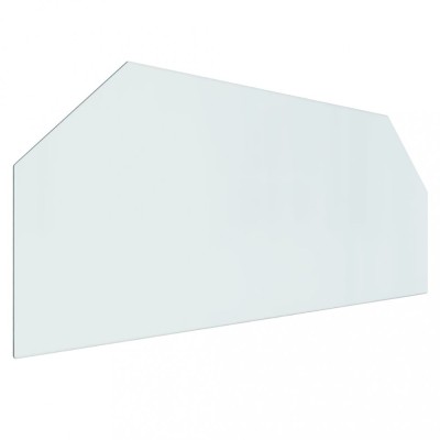 Placa de sticla pentru semineu, hexagonala, 120x50 cm foto