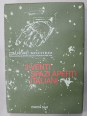 COMUNICARE L &amp;#039;ARCHITETTURA , 3 : VENTI SPAZI APERTI ITALIANI di BRUNO ZEVI e CARMINE BENINCASA , 1986, TEXT IN LIMBA ITALIANA foto