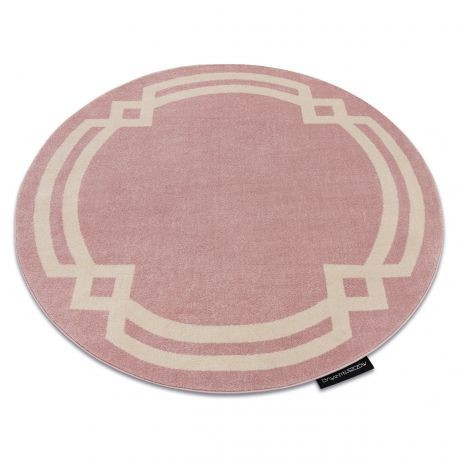 Covor HAMPTON Lux cerc roz, cerc 160 cm
