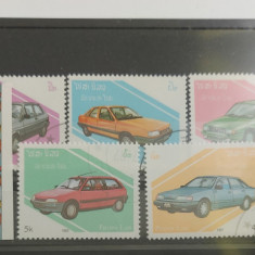 TS22 - Timbre serie Postes Laos - automotive - masini de epoca retro