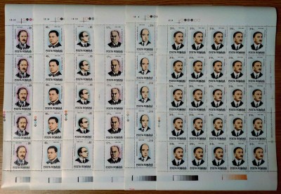 ✅ RO 1993 , LP 1325 ,&amp;quot;Aniversari-Comemorari-Personalitati &amp;quot; , coli de 5x5 , MNH foto