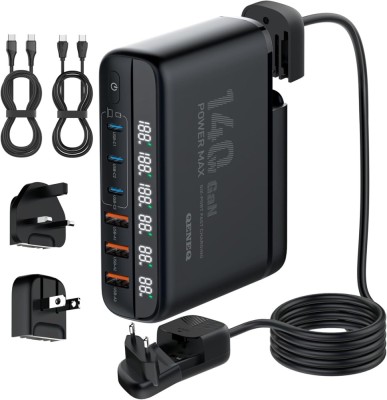 Incarcator Retea 140W GaN LINDO A6140C, Incarcare rapida, 3xUSB-A, 3XUSB-C, Compatibil EU UK US QC5.0 PPS PD pentru, MacBook, iPad, iPhone 16 15 foto