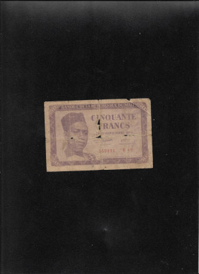 Rar! Mali 50 francs 1960 seria259491 uzata foto