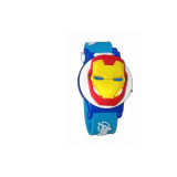 Ceas digital Iron Man The Avengers, Marvel, Model 3D, Plastic/Cauciuc, Multicolor, 22 x 3,8 cm