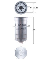 MAHLE KC 103 filtru combustibil