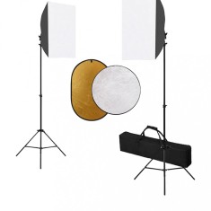 Set studio foto cu lumini softbox si reflector GartenMobel Dekor foto