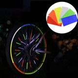 Banda reflectorizanta autoadeziva, pentru biciclete, 20.5x0.8 cm, siguranta si vizibilitate - Galben