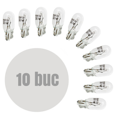 Bec de poziție W5W - T10 12V 5W - set de 10 - CARGUARD foto